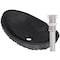 Novatto Absolute Natural Granite Slipper Vessel Sink and Brushed Nickel Umbrella Drain NOSV-ASBN - alternate 1